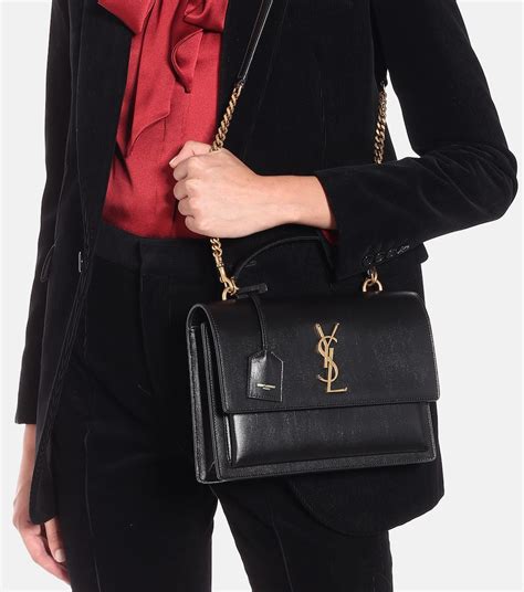 ysl sunset gator|Saint Laurent Sunset Medium YSL Crossbody Bag in Smooth .